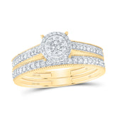 1/4CTW-DIA NK FASHION ROUND BRIDAL SET